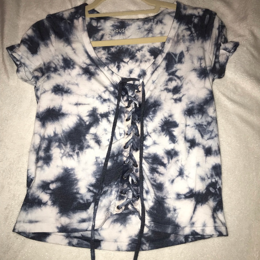 A tie dye Aeropostale shirt